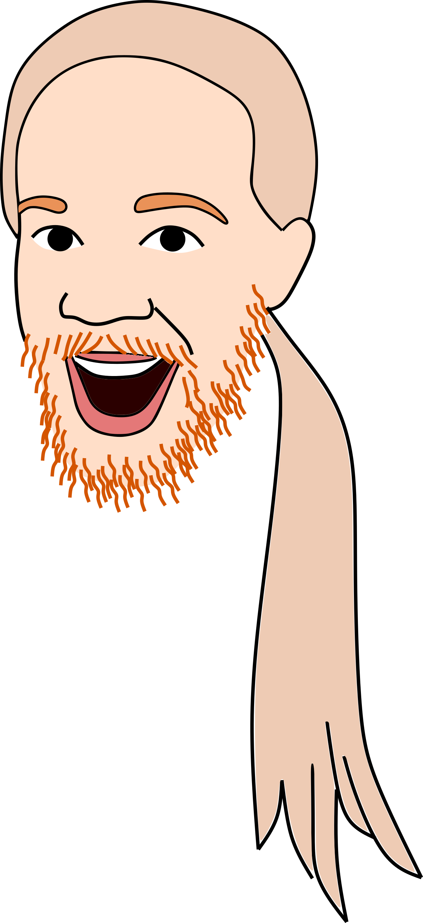 Cartoon portrait of James